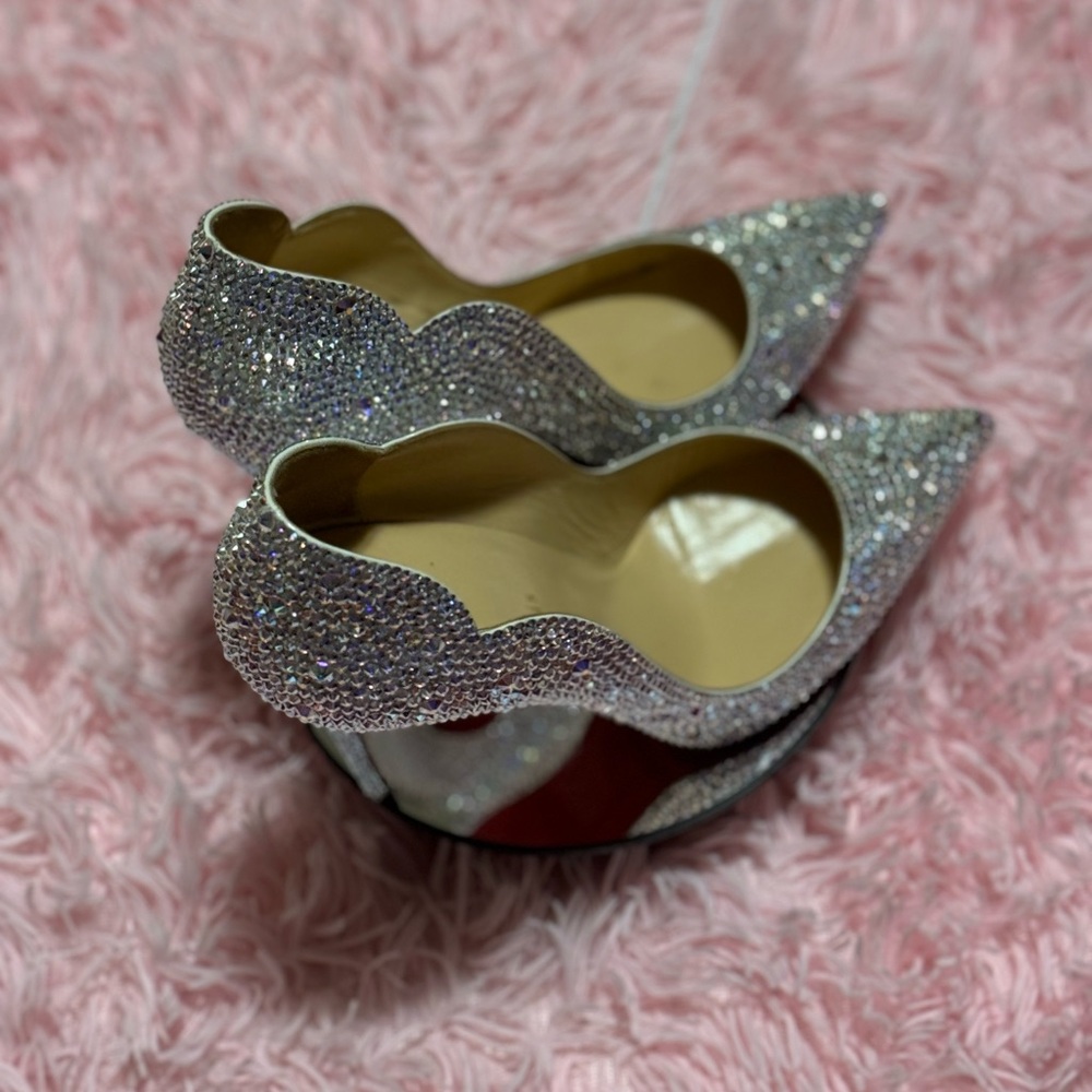Louboutin Hot Chick Hand Blinged with Swarovski Crystals - They Are Finished!! - Picture 6 of 10